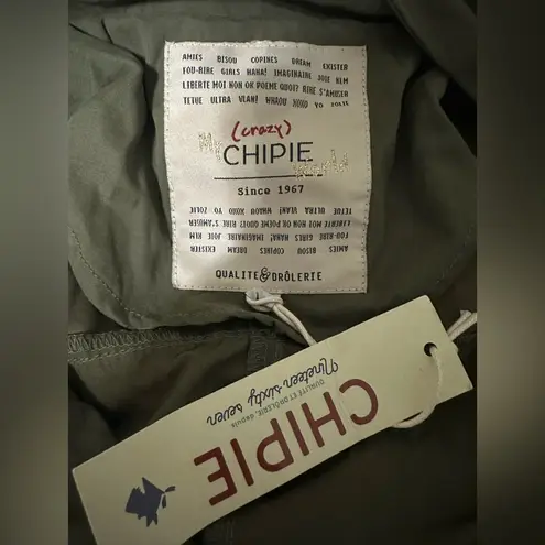 New with tags Chipie Fabille Girls' Coat Olive Hooded Jacket size 14