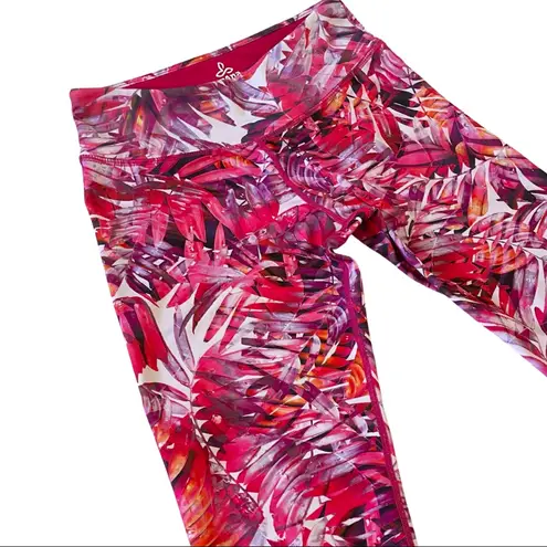 prAna Roxanne Crop Leggings Cosmo Pink Paradise Print S