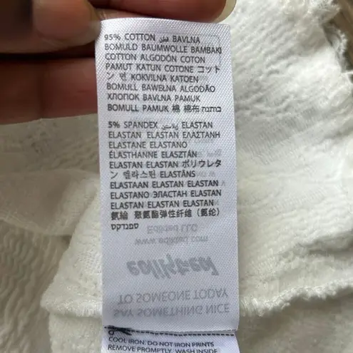 Edikted White Cropped Lacey Knit Tank Top Size Medium