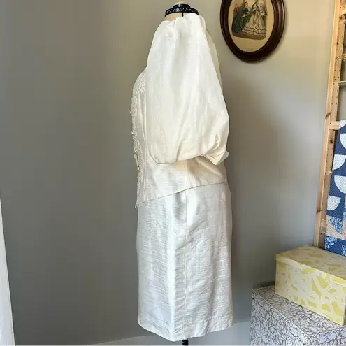 Vintage 1980s silky skirt set