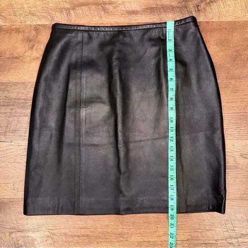 Amanda Smith Vintage 100% Sheep Napa Leather Lined Skirt in Excellent Condition