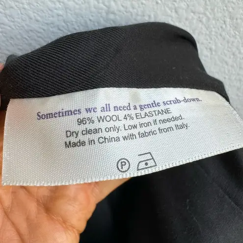 MM.LaFleur The Oliver Blazer Navy Blue Wool Open Front Blazer Size Small Career