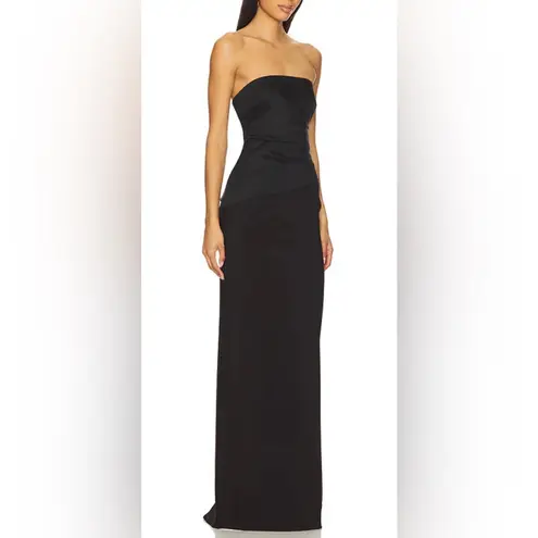 Likely NEW Evie strapless Column Gown in Black sz 12