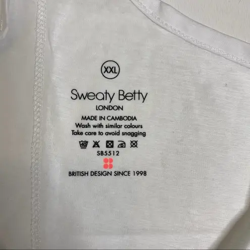 Sweaty Betty  Agility Workout Racerback Tank White XXL