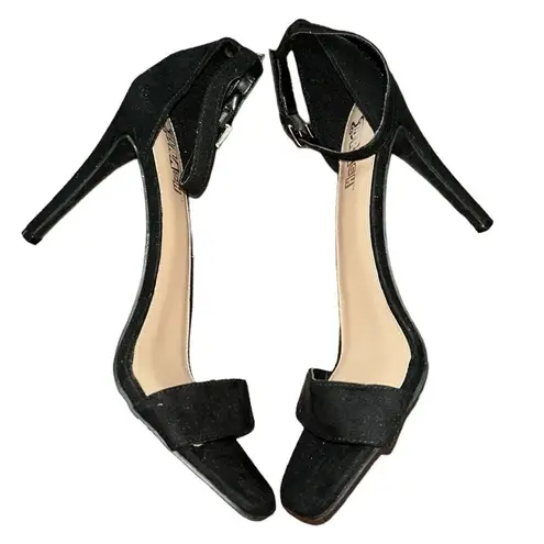 Brash  Black Faux Suede Sandals(Size 10)