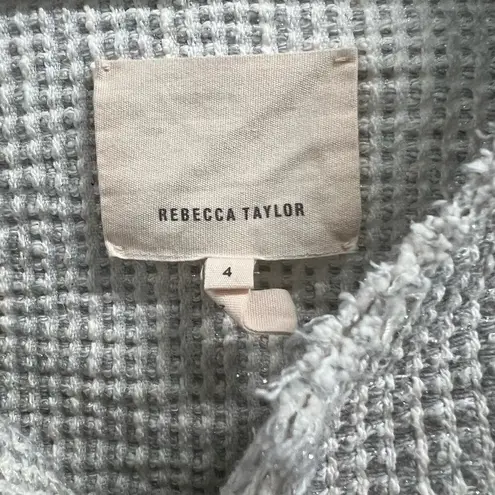 Rebecca Taylor Rebecca TaylorTweed Pattern Evening Zipper Jacket, Size 4 - Image 5