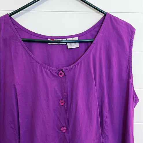 Woman Within Purple Cotton Top