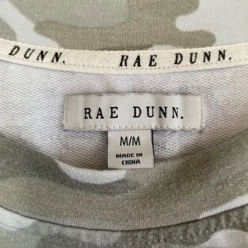 Rae Dunn  “Explore” Camo Short Sleeve Heavy Weight Tee Size medium