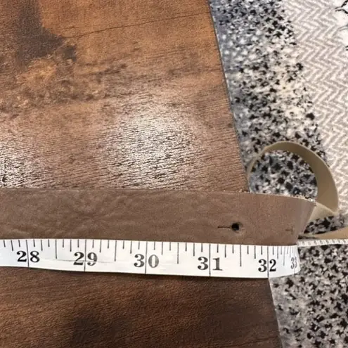 Humanoid brown leather wrap belt medium