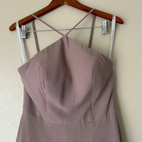 Azazie Bailey Bridesmaid Taupe Dress Size A6