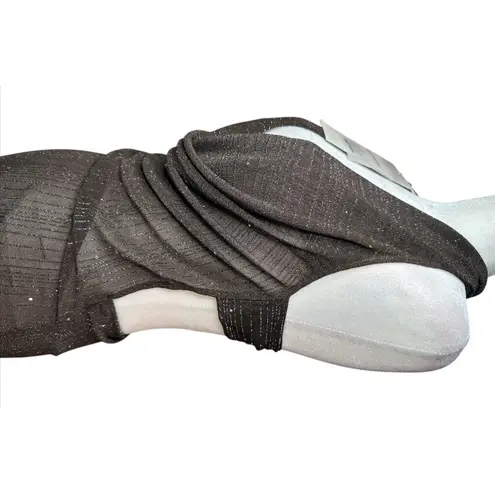 Jaded London Knitted Trim Plunge Dress in Brown 4 New Womens Maxi Gown