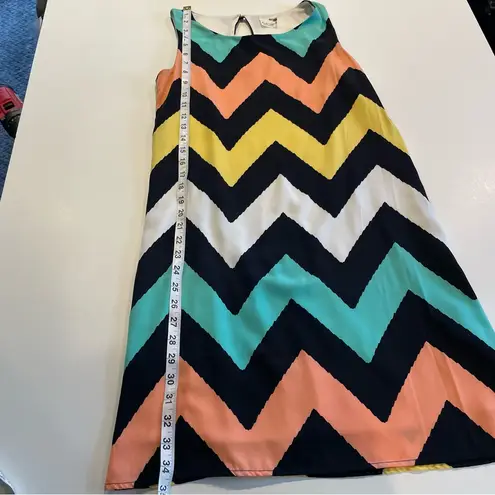 Rachel Kate Sleeveless Dress women’s size small chevron print made in the USA