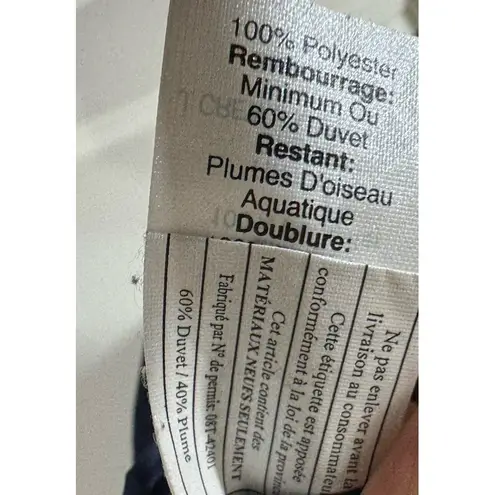 J. Crew Women's Sz XS navy Blue Quilted 60% Down Filled full zip vest Y2K STYLE