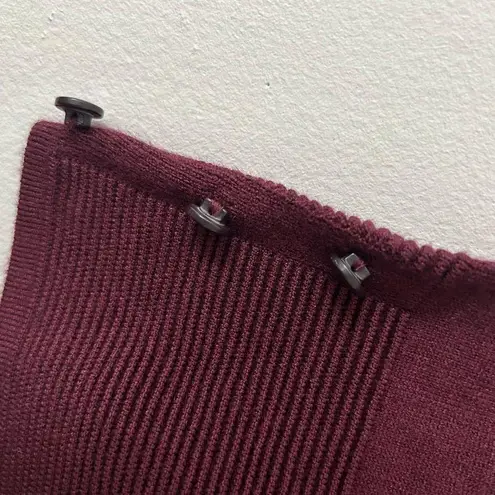 Evolution by Cyrus Open Front Button Detail Open Front Cardigan S Small Red - Image 5