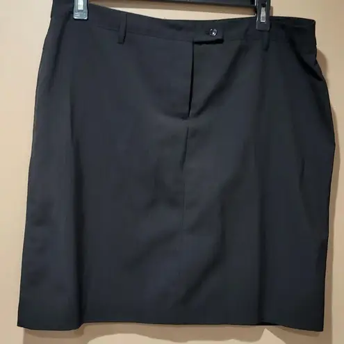 Attention Black Work Skirt Sz 18