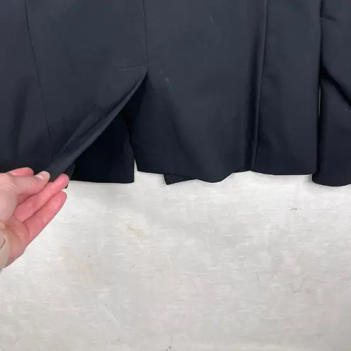 Veronica Beard Black Iconic Scuba Dickey Jacket Blazer Bi-Stretch Womens Size 00