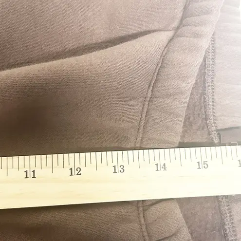 Nuuds Womens Oversized Brown Fleece Lined Classic Sweatpants Joggers Size M Size M