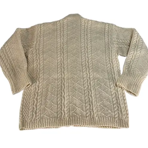 Kennedy Of Ardara Women’s Irish Made 100% Wool Small Cardigan Knit Sweater VTG