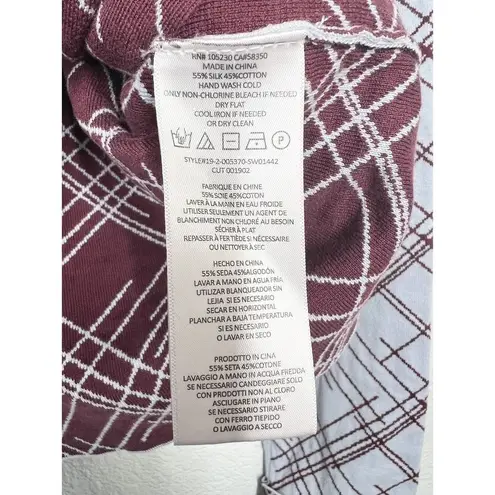 Equipment Sadonne Knit Pullover Sweater Large L Silk Cotton