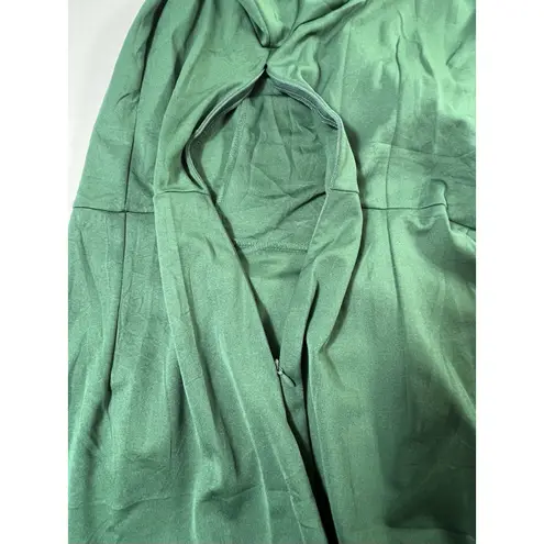 Emerald Green Asymmetrical Ruffle Dress Size XL
