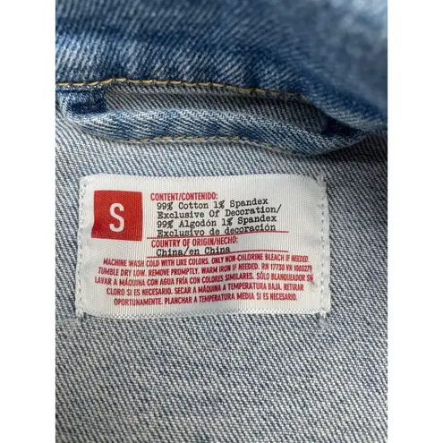 New York 1969 Women's Blue Jean Jacket Loose Fit Size S SKU 6244