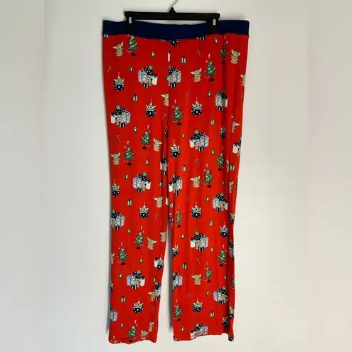 Munki Munki Star Wars Yoda 2pc Pajama Set XL Christmas Top and Bottoms Soft