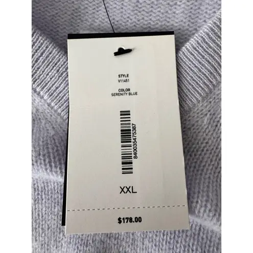 C by Bloomingdales Cashmere Sweater Serenity Blue XXL Crew Neck
