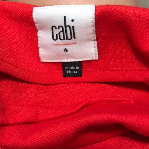 CAbi  Fiery A-Line Ponte Skirt Sakura Red