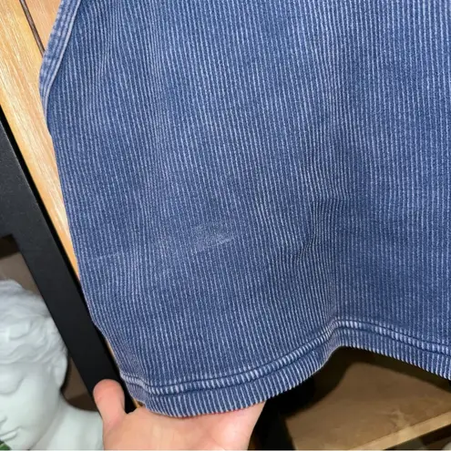 FP Movement Happiness Runs Long Cropped Tank Top ribbed vintage navy M/L faded Blue Size M