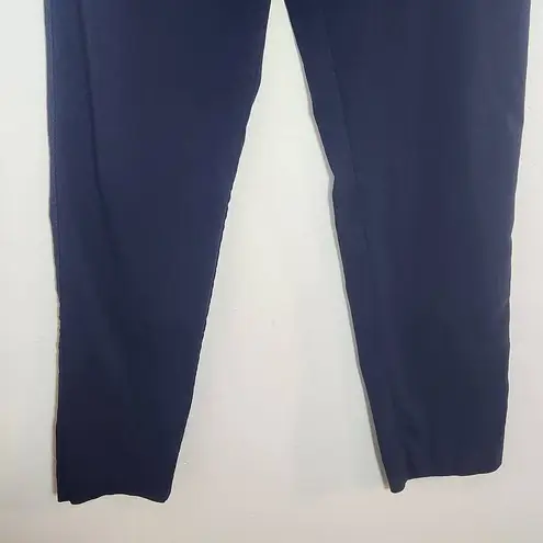 Valerie Stevens Navy Fitted Ankle Pull-on Pants Size 12 Preppy Navy Ankle Pants