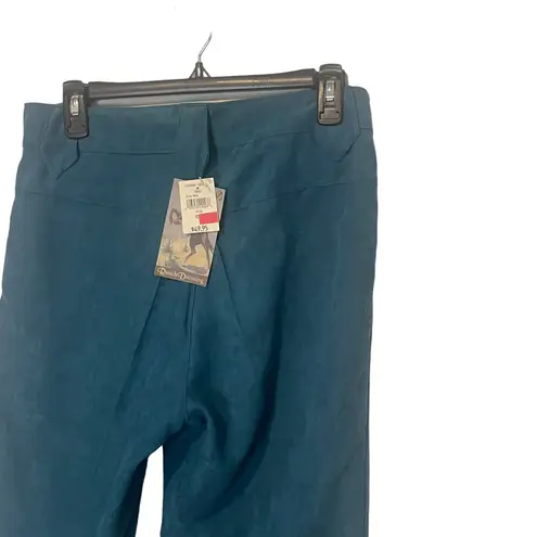 Ranch Dressing NWT Dead Stock Vintage Size 10 Turquoise Faux Suede Pants Blue