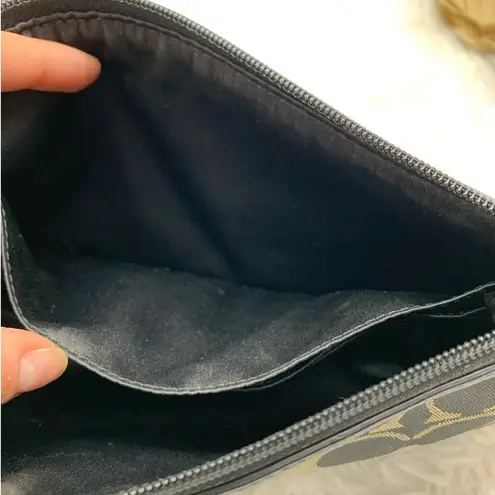 Coach y2k  Black Signature Canvas Mini Purse / Wristlet with Card Slots