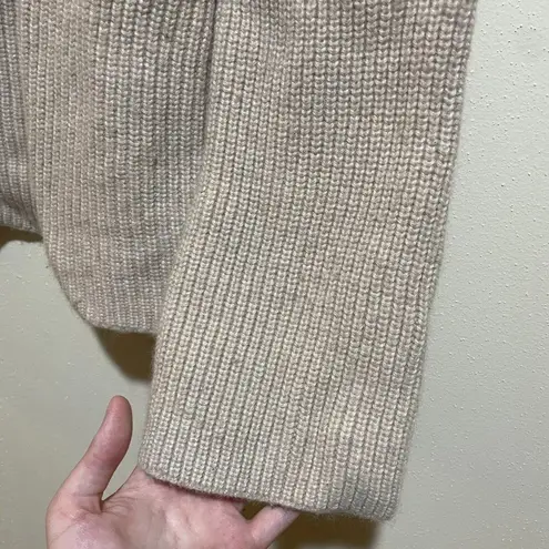 ALLSAINTS S Jago Crew Neck Jumper Pullover Crewneck Sweater Cream Wool Alpaca