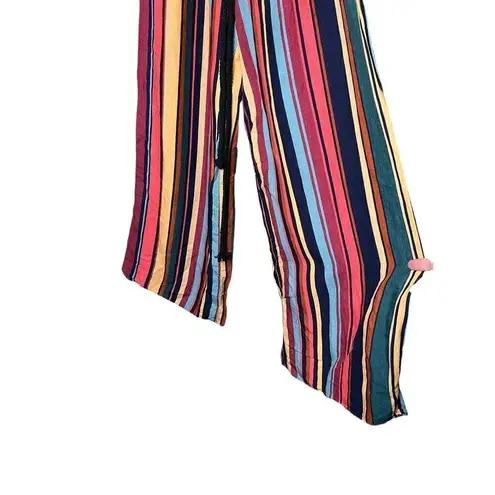 Farm Rio Anthropologie Striped Wide-Leg Pants Size S