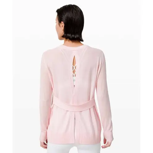 Lululemon  Sincerely Yours Pink Glow Sweater