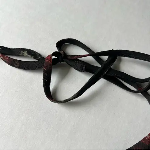 Avec Les Filles tie shoulder tank top floral black metallic size Large