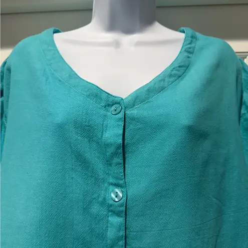 THE TOG SHOP Teal Button