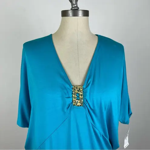 Trina Turk  Neon Blue Dolan Swim Cover Up