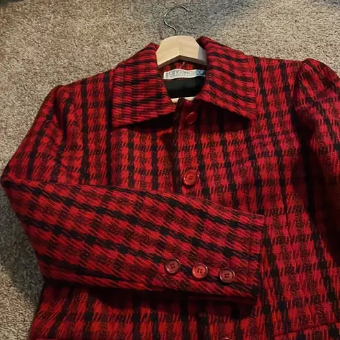 Givenchy plaid blazer jacket 80s