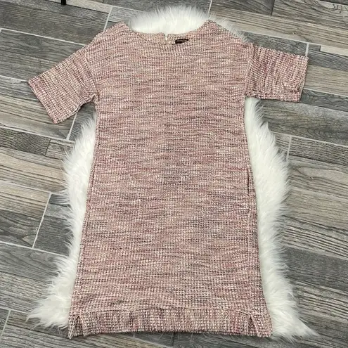 Massimo Dutti Knit Woven Mini Dress