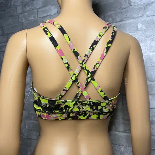 Lululemon Energy Bra Luxtreme NWT Size 4 Inflect Floral Highlight Yellow Multi