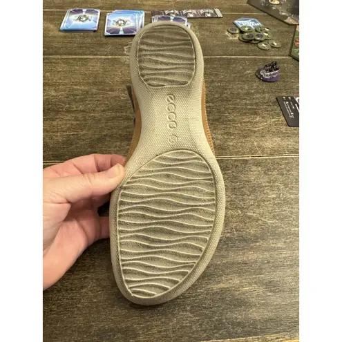 Ecco Flash Sandals Women 7M Shoes Brown Purple Leather T