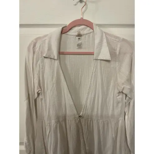 PQ White Gauze Swim Water Lily Tessa Deep V