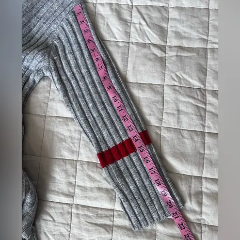 NWT Avantlook Artsy Grey Chunky Rib Knit Asymmetrical Cut Mini Dress / Tunic