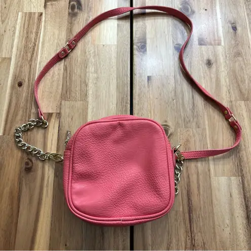 Olivia + Joy Colorblock Crossbody Bag – Coral & Cream Pink