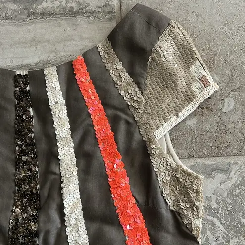 All Saints Aztec Dazzle Spitalfields Sequin Dress Size 10