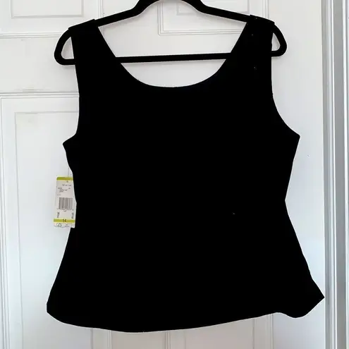 Kasper  Black Tank Top