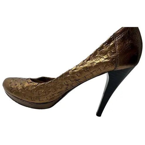 Andrew Geller Golden Goddess Woven Heels Step Up Your Shoe Game