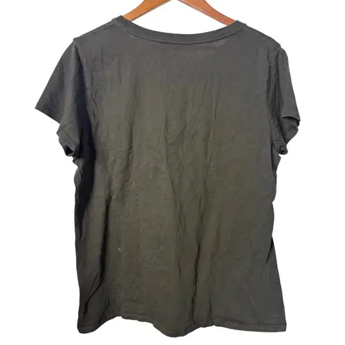 Holiday Time Unisex 2X Santa Claus Ho Ho Ho Gift Stack Black Graphic T