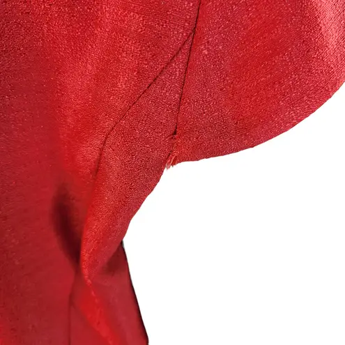 Preston & York Womens 8 Coral Sheath Midi Sleeveless Dress Lined Cocktail Zipper